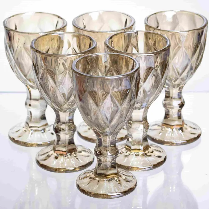 Набір чарок Citrine 40 мл HP-19-284 6шт прозорий келих для міцних напоїв і шотів (HP-19-284) - зображення 1