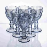 Набір чарок Diamond Blue 6 штук по 40 мл HP-19-278 прозорий чарка для міцних напоїв коктейлів шотів (HP-19-278)