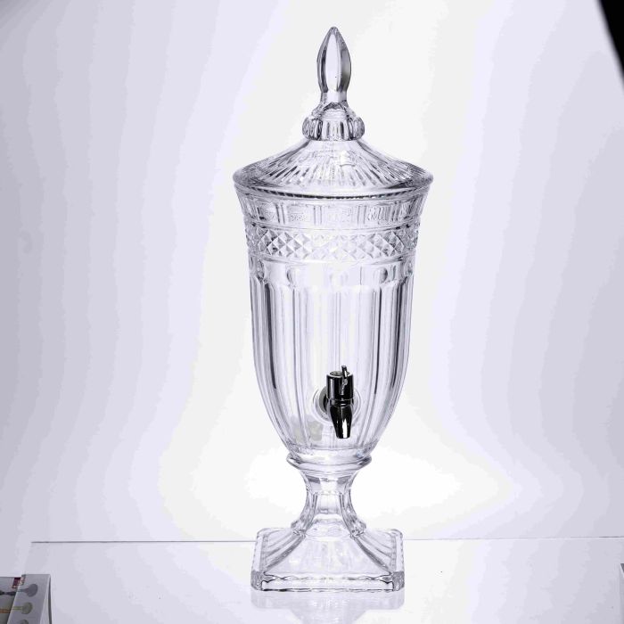 Лимонадниця Topaz Crystal 2 літри з краном HP-19-292 глечик диспенсер для води і напоїв прозорий (HP-19-292) - изображение 1