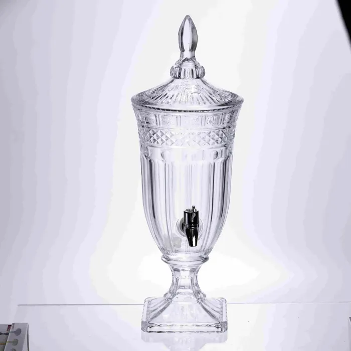 Лимонадниця Topaz Crystal 2 літри з краном HP-19-292 глечик диспенсер для води і напоїв прозорий (HP-19-292) - зображення 1