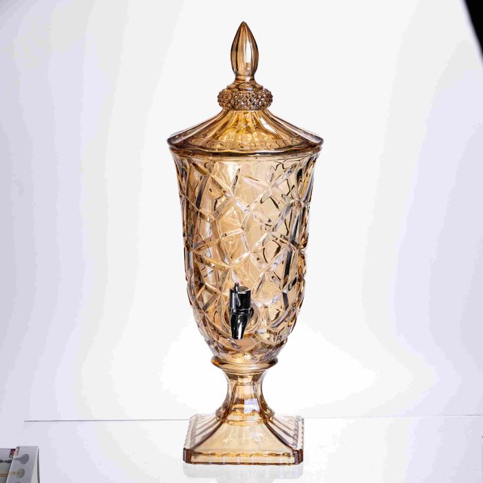 Лимонадниця з краном HP-19-307 2л глек для напоїв ємність для лимонадів amber (HP-19-307) - зображення 1