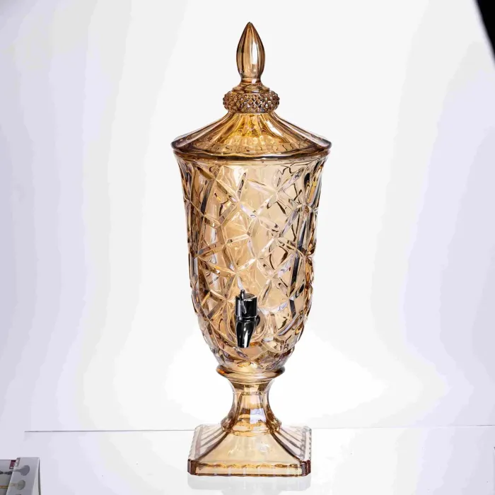 Лимонадниця з краном HP-19-307 2л глек для напоїв ємність для лимонадів amber (HP-19-307) - зображення 1