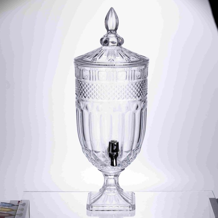 Лимонадниця Topaz Crystal 5л із краном HP-19-294 глек диспенсер для напоїв прозорий (HP-19-294) - изображение 1