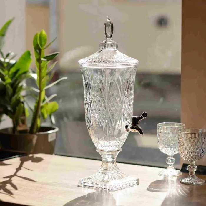 Лимонадниця Classic Crystal 2л з краном HP-19-295 глечик диспенсер для напоїв прозорий (HP-19-295) - зображення 2