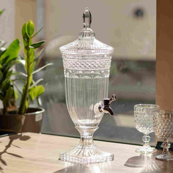 Лимонадниця Topaz Crystal 2 літри з краном HP-19-292 глечик диспенсер для води і напоїв прозорий (HP-19-292) - изображение 2
