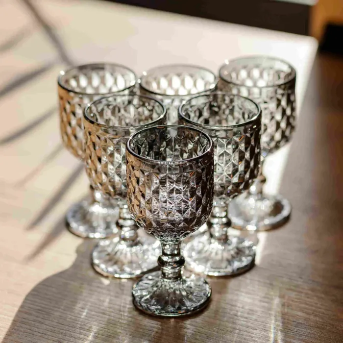 Набір чарок Geometric 6 штук по 50 мл HP-19-266 чарка для міцних напоїв коктейлів шотів прозора (HP-19-266) - зображення 2