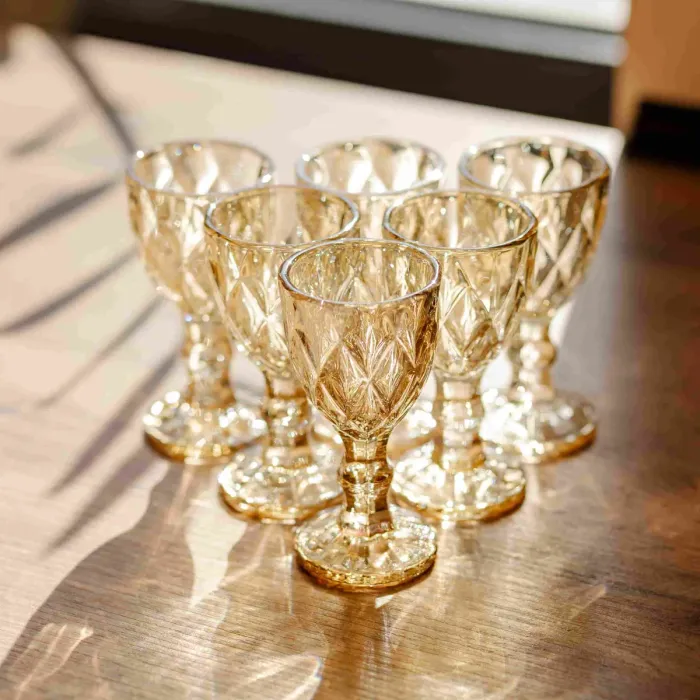 Набір чарок Citrine 40 мл HP-19-284 6шт прозорий келих для міцних напоїв і шотів (HP-19-284) - зображення 3