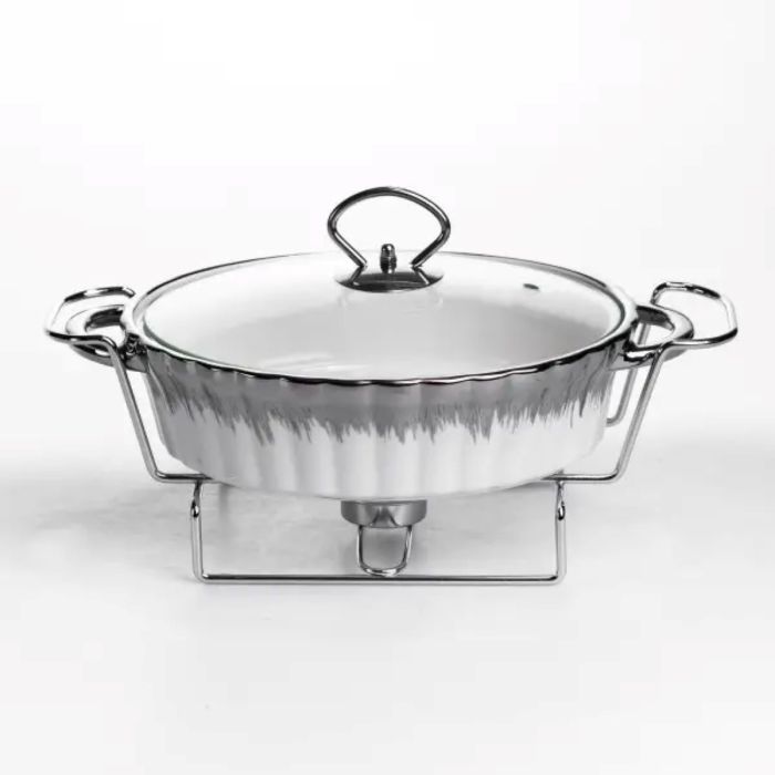 Мармітниця порцелянова 1 л на підставці з підігрівом 31х19х13 см MH739-S (MH739-S) - изображение 1