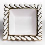 Тарілка глибока порцелянова Tiffany квадратна 26х26х8 см сML2009 (ML2009)