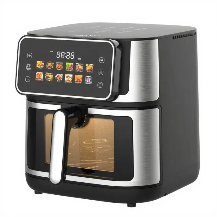 Аерогриль електричний Sokany 8 літрів сенсорна мульти піч 2000 Вт аерофритюрниця побутова для дому SK-10118 (SK-10118) - зображення 1