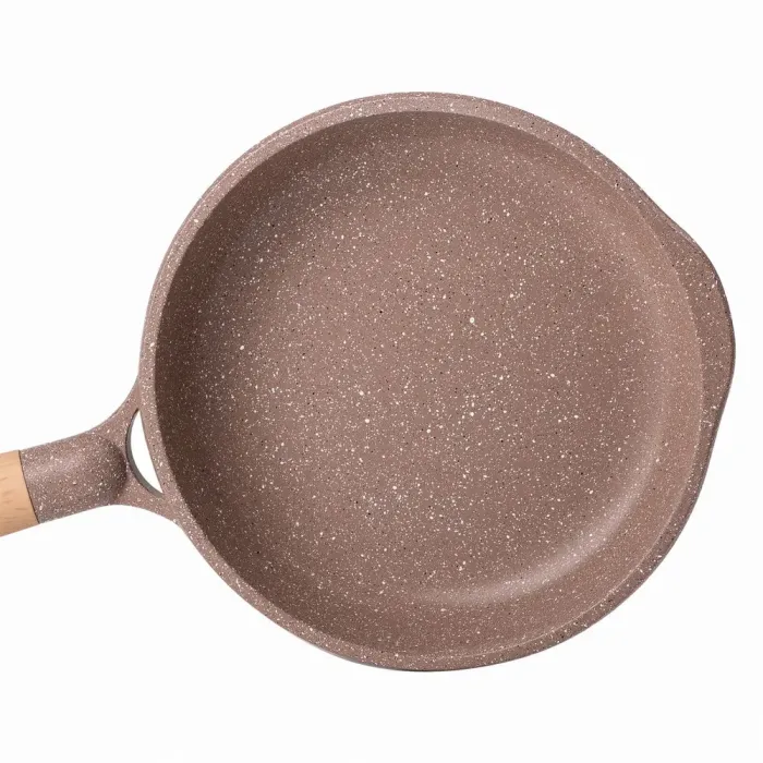 Сковорода MGC з кришкою 22 см з мармуровим антипригарним покриттям 1.4 л бежева (HP-4-422CO) - зображення 2