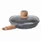 Сковорода MGC с крышкой 22 см с мраморным антипригарным покрытием 1.4 л серая (HP-4-422G)