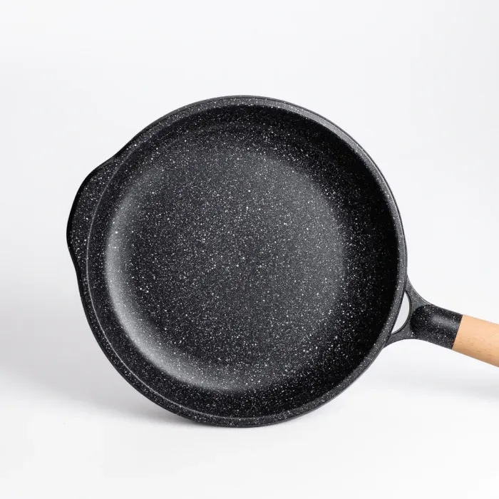 Сковорода MGC 26 см алюмінієва з мармуровим антипригарним покриттям 1.5 л чорна (HP-4-419B) - зображення 2