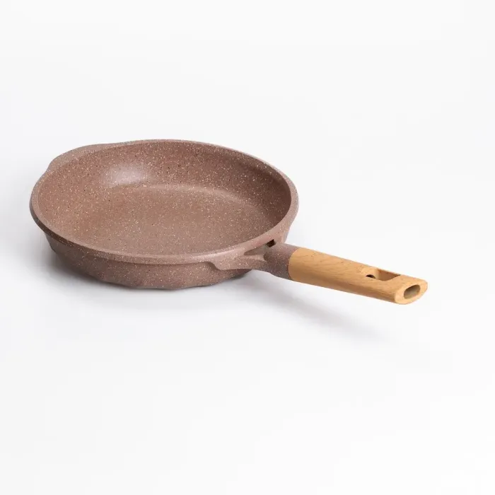 Сковорода MGC 24 см алюмінієва з мармуровим антипригарним покриттям 1.8 л коричнева (HP-4-418CO) - зображення 4