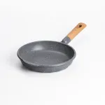 Сковорода MGC 24 см алюмінієва з мармуровим антипригарним покриттям 1.8 л сіра (HP-4-418G)