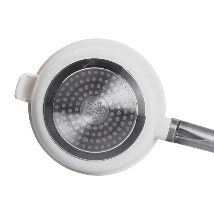 Каструля MGC з кришкою 20 см та керамічним антипригарним покриттям 1.0 л біла (HP-4-456W) - зображення 4