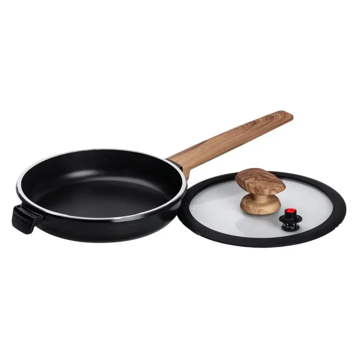 Каструля MGC з кришкою 20 см та керамічним антипригарним покриттям 1.0 л чорна (HP-4-456B) - зображення 4