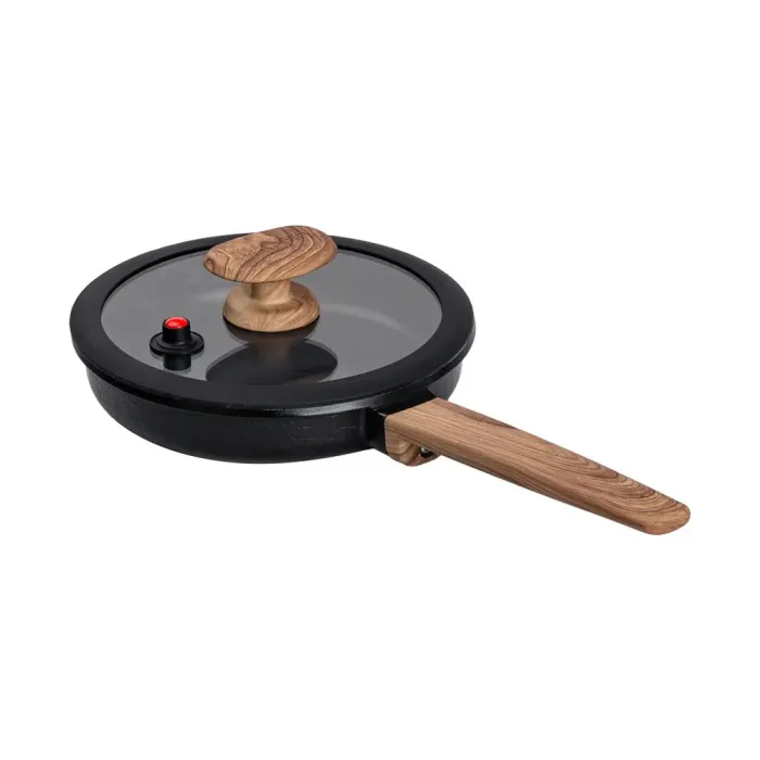 Каструля MGC з кришкою 20 см та керамічним антипригарним покриттям 1.0 л чорна (HP-4-456B) - зображення 5