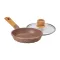 Сковорода MGC з кришкою 20 см з мармуровим антипригарним покриттям 1.0 л коричнева (HP-4-421CO)