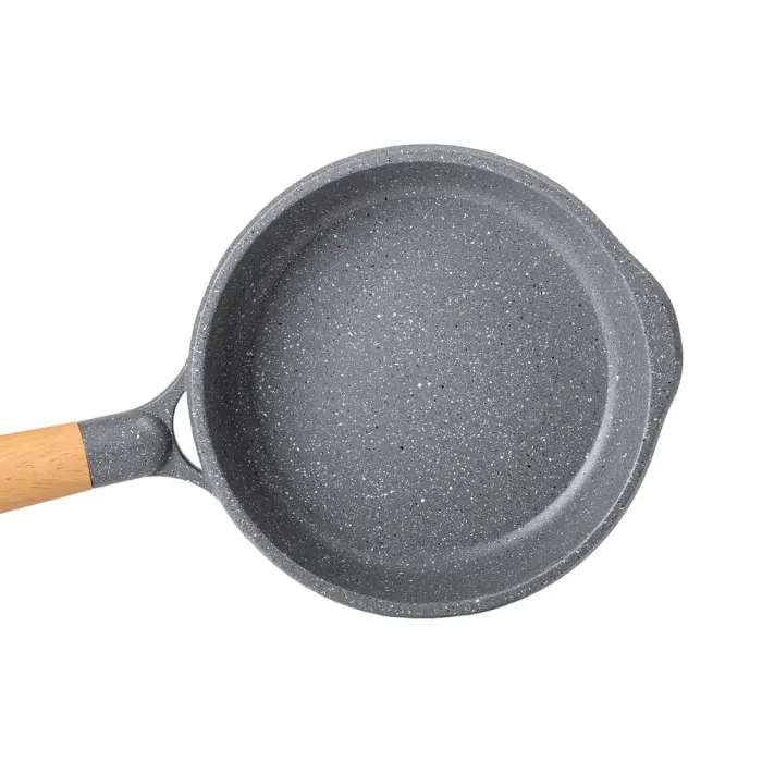 Сковорода MGC с крышкой 20 см с мраморным антипригарным покрытием 1.0 л серая (HP-4-421G) - изображение 2