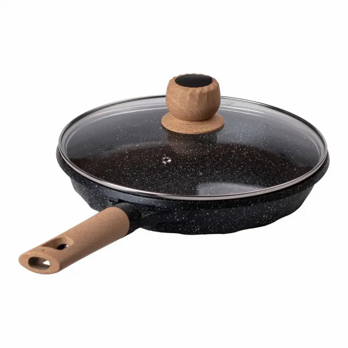 Сковорода MGC с крышкой 26 см с мраморным антипригарным покрытием 2.2 л черная (HP-4-424B) - изображение 5