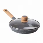 Сковорода MGC з кришкою 26 см з мармуровим антипригарним покриттям 2.2 л сіра (HP-4-424G)