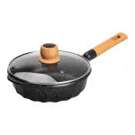 Алюмінієва каструля 2,7 л з мармуровим антипригарним покриттям Ø 24 см Сотейник з товстим дном (HP-4-436B)