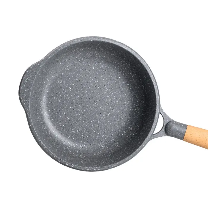 Сотейник MGC с крышкой 24 см с мраморным антипригарным покрытием 2.7 л серый (HP-4-436G) - изображение 2