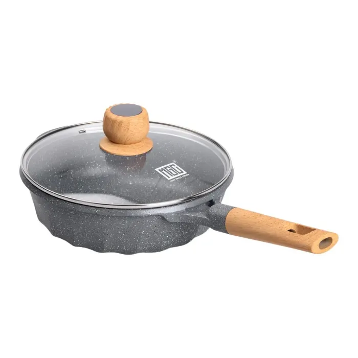 Сотейник MGC с крышкой 24 см с мраморным антипригарным покрытием 2.7 л серый (HP-4-436G) - изображение 5