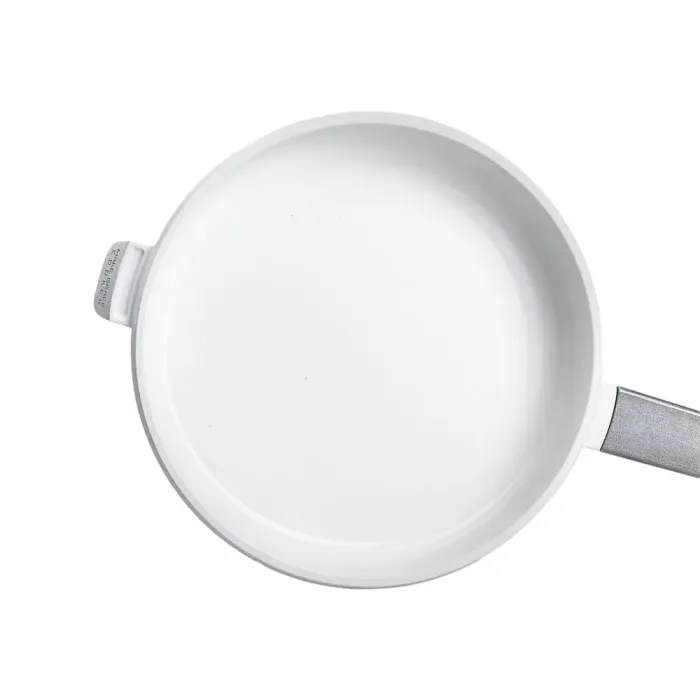 Сковорода MGC з кришкою 24 см та керамічним антипригарним покриттям 2.0 л біла (HP-4-457W) - зображення 2