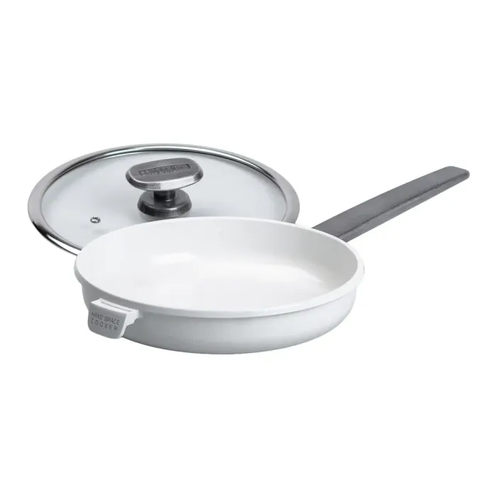 Сковорода MGC з кришкою 24 см та керамічним антипригарним покриттям 2.0 л біла (HP-4-457W) - зображення 4