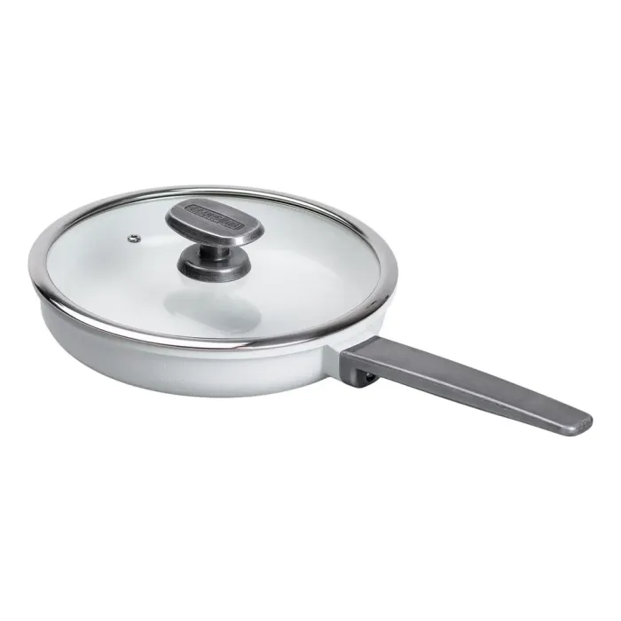 Сковорода MGC з кришкою 24 см та керамічним антипригарним покриттям 2.0 л біла (HP-4-457W) - зображення 5