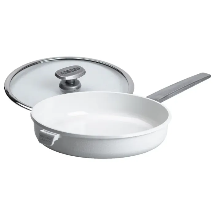 Сковорода MGC з кришкою 28 см та керамічним антипригарним покриттям 3.2 л біла (HP-4-459W) - зображення 2