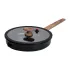 Сковорода MGC з кришкою 28 см та керамічним антипригарним покриттям 3.2 л чорна (HP-4-459B)