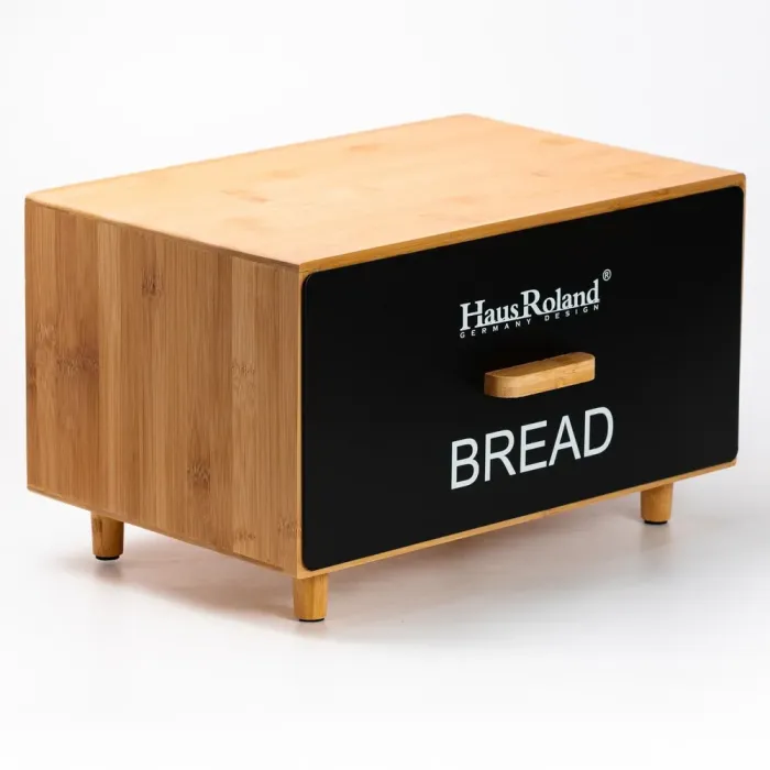 Бамбуковая хлебница с баночками для хранения сыпучих продуктов 2 шт. - изображение 3