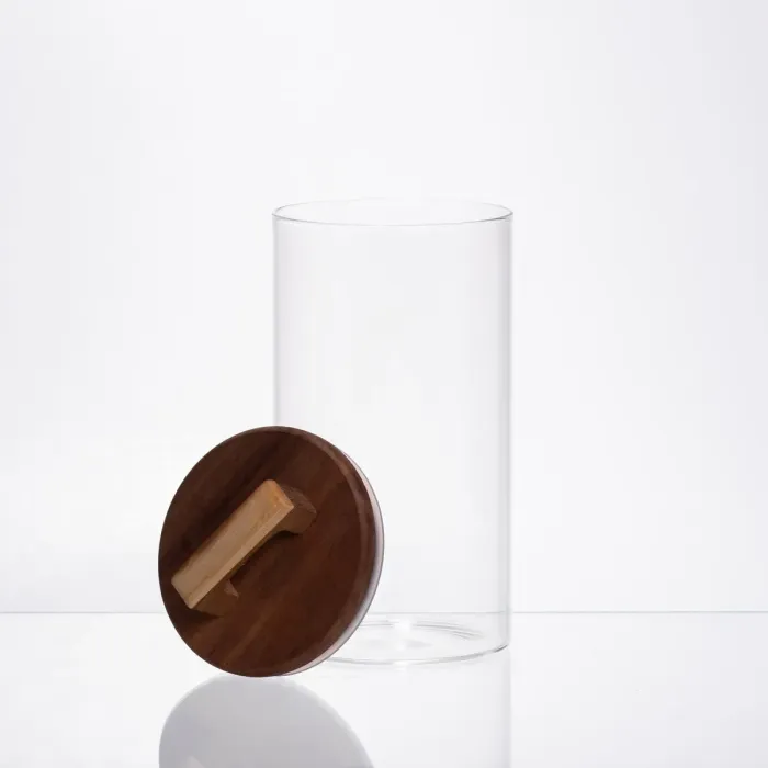 банка для сипучих продуктів з бамбуковою кришкою 1.2 л 64486-67 (64486-67) - зображення 2