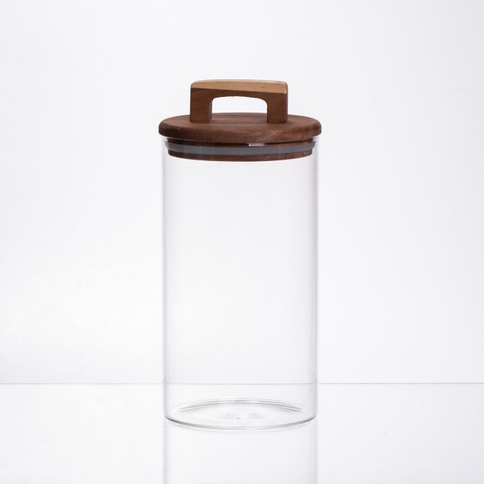 банка для сипучих продуктів з бамбуковою кришкою 1.2 л 64486-67 (64486-67) - зображення 3