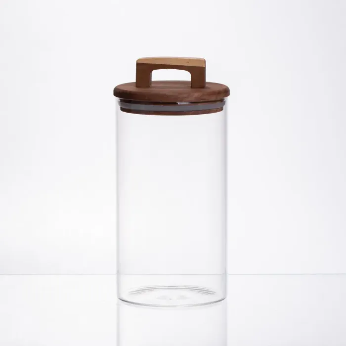 банка для сипучих продуктів з бамбуковою кришкою 1.2 л 64486-67 (64486-67) - зображення 3