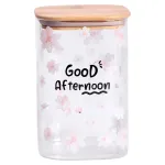 Банка для сипучих продуктів з бамбуковою кришкою 1.2 л ємність для сипучих скло HP-34-23 (HP-34-23)