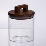 баночка для сипучих продуктів з бамбуковою кришкою 700 мл 64486-64 (64486-64)
