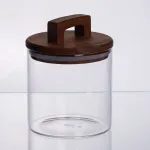 баночка для сипучих продуктів з бамбуковою кришкою 700 мл 64486-64 (64486-64)