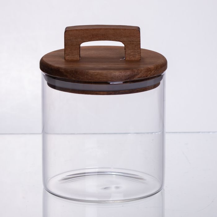 баночка для сипучих продуктів з бамбуковою кришкою 700 мл 64486-64 (64486-64) - изображение 2