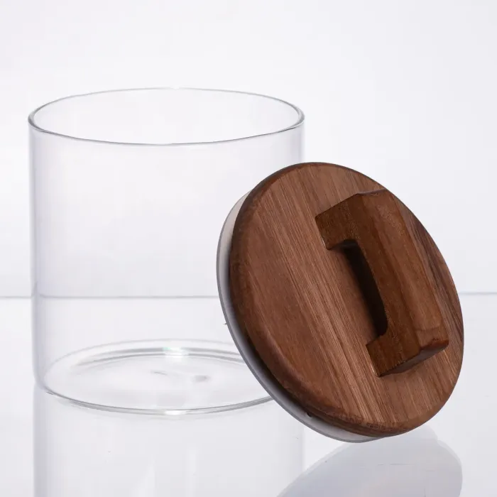 баночка для сипучих продуктів з бамбуковою кришкою 700 мл 64486-64 (64486-64) - зображення 3