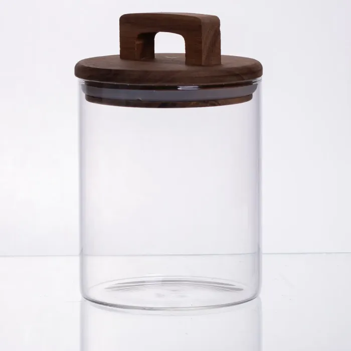 банка для сипучих продуктів з бамбуковою кришкою 800 мл 64486-65 (64486-65) - зображення 1