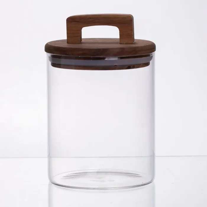 банка для сипучих продуктів з бамбуковою кришкою 800 мл 64486-65 (64486-65) - зображення 2