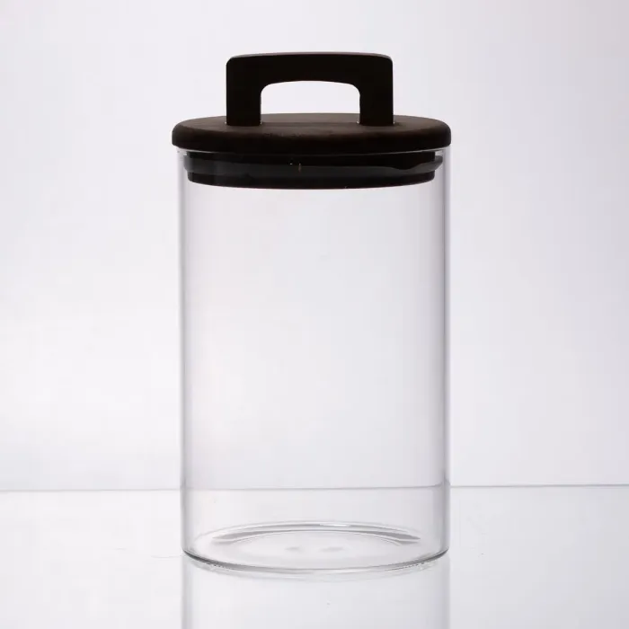 банка для сипучих продуктів з бамбуковою кришкою 900 мл 64486-66 (64486-66) - зображення 2