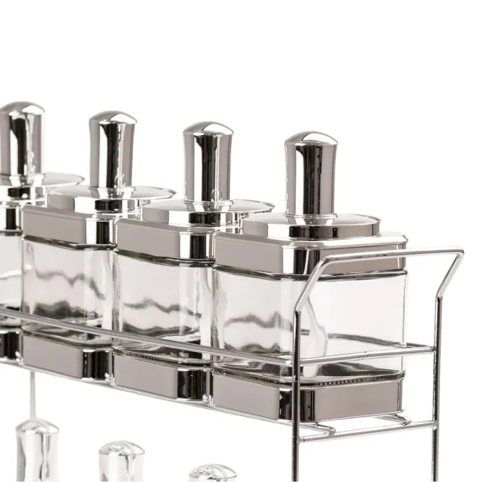 Банки для сыпучих продуктов набор из 8 шт. стеклянные емкости для хранения с крышкой и ложкой (HP531FS1034Y) - изображение 7