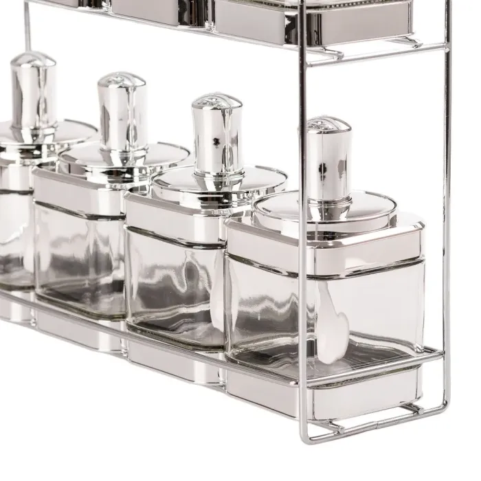 Банки для сыпучих продуктов набор из 8 шт. стеклянные емкости для хранения с крышкой и ложкой (HP531FS1034Y) - изображение 8