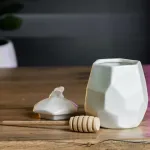 Баночка для меду 400 мл із кришкою з дерев'яною ложкою (HP1246)