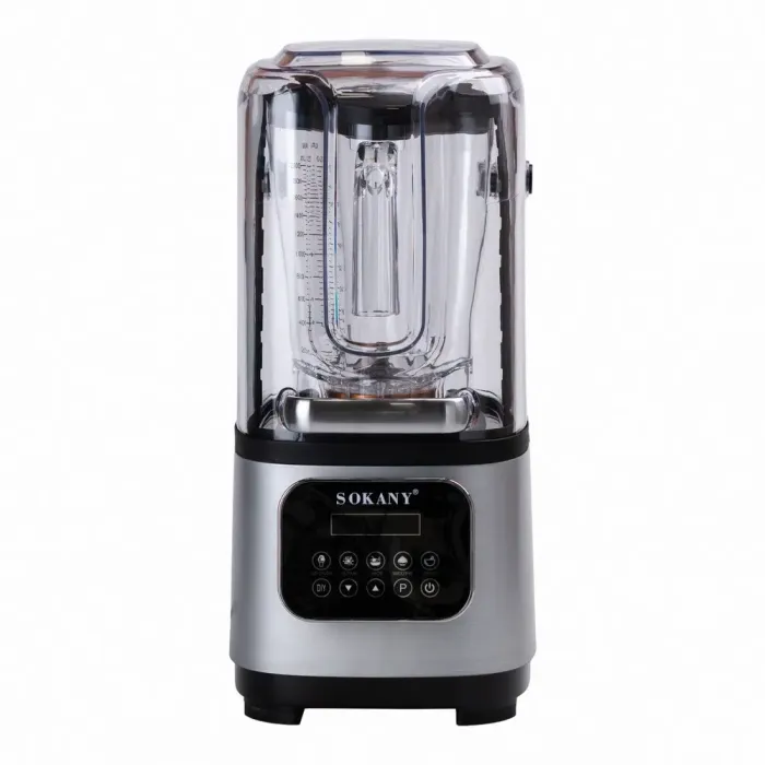 Бесшумный блендер Sokany с 2-литровой чашей для смузи и коктейлей, портативный 8000 Вт. (SK-03024) - изображение 2